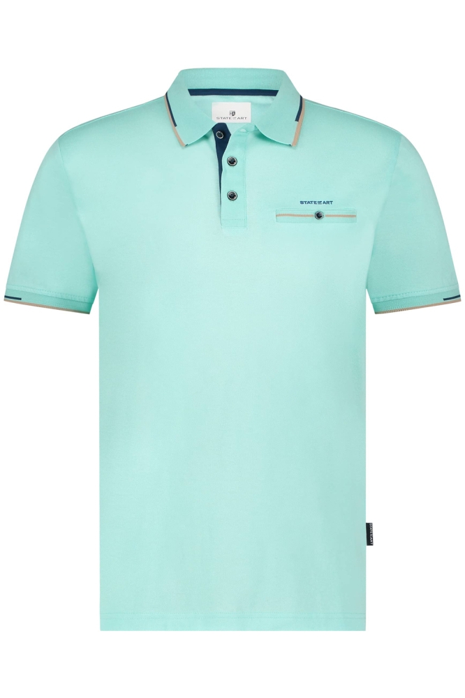 PIQUE POLO MET BORSTZAK 46115471 5200